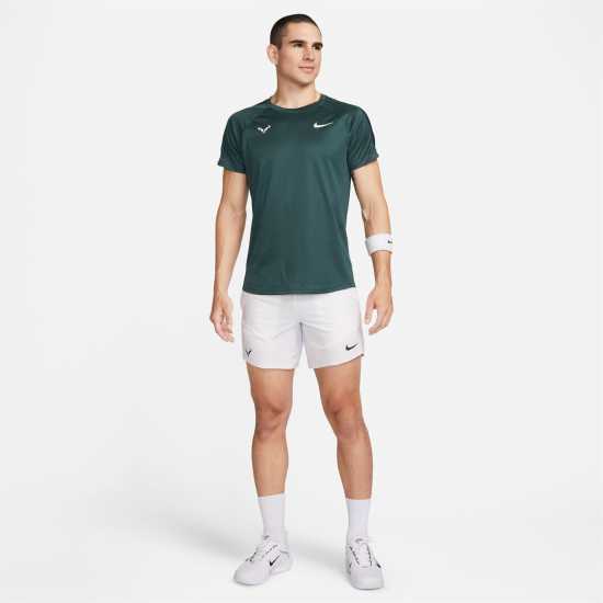 Nike Challenger Men's Nike Dri-FIT Short-Sleeve Tennis Top Дълбока джунгла Мъжки тениски с яка