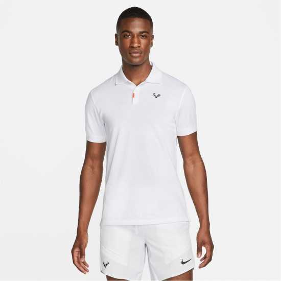 Nike The Polo Rafa Men'S Slim-Fit Shirt Mens Бяло/Черно Мъжки тениски с яка