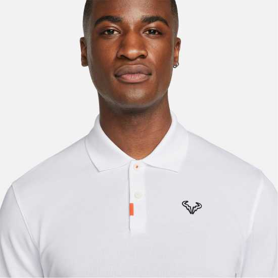 Nike The Polo Rafa Men'S Slim-Fit Shirt Mens Бяло/Черно Мъжки тениски с яка