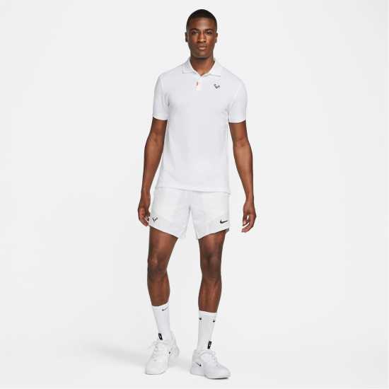 Nike The Polo Rafa Men'S Slim-Fit Shirt Mens Бяло/Черно Мъжки тениски с яка