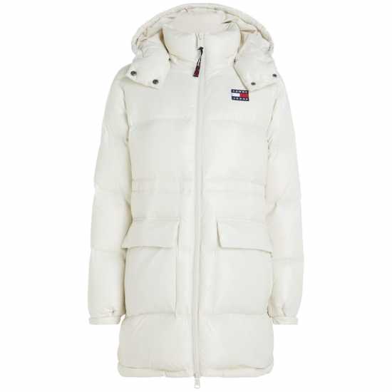 Tommy Jeans Alaska Midi Puffer Jacket Новинарска хартия 