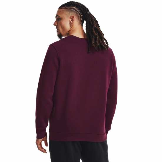 Under Armour Мъжки Пуловер Обло Деколте Fleece Crew Sweater Mens Лилаво Мъжко облекло за едри хора