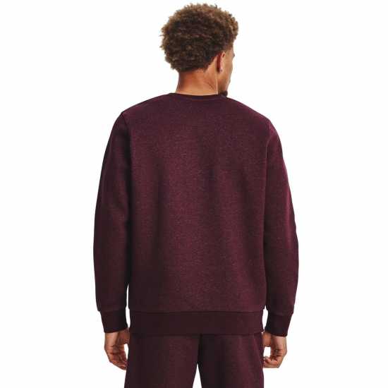 Under Armour Мъжки Пуловер Обло Деколте Fleece Crew Sweater Mens Maroon Мъжко облекло за едри хора