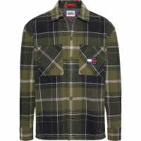 Tommy Jeans Tjm Brushed Check Overshirt Зелен MR1 