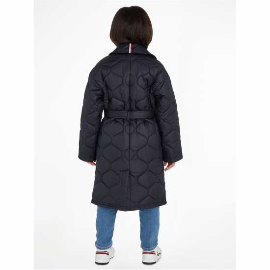 Tommy Hilfiger Тренчкот Quilted Long Trench Coat Junior  