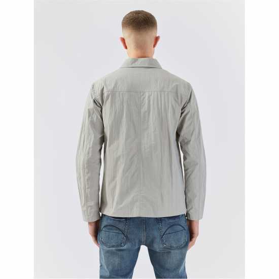 Pretty Green Ridley Overshirt Сиво 