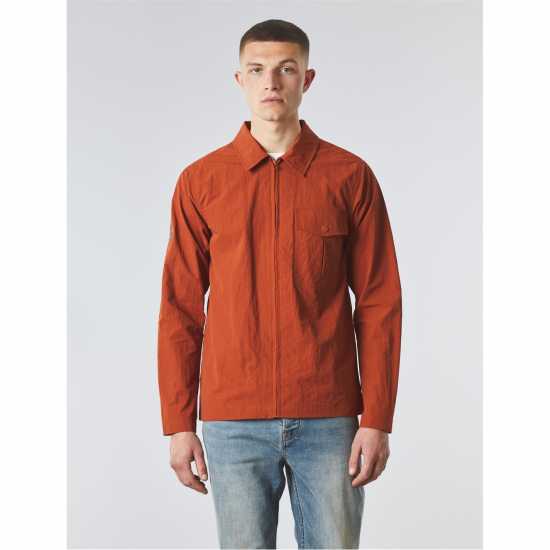 Pretty Green Ridley Overshirt Оранжево 