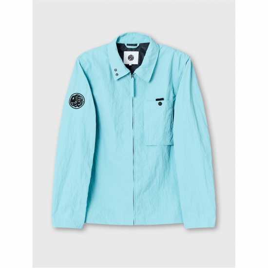 Pretty Green Heaton Overshirt Светло син 