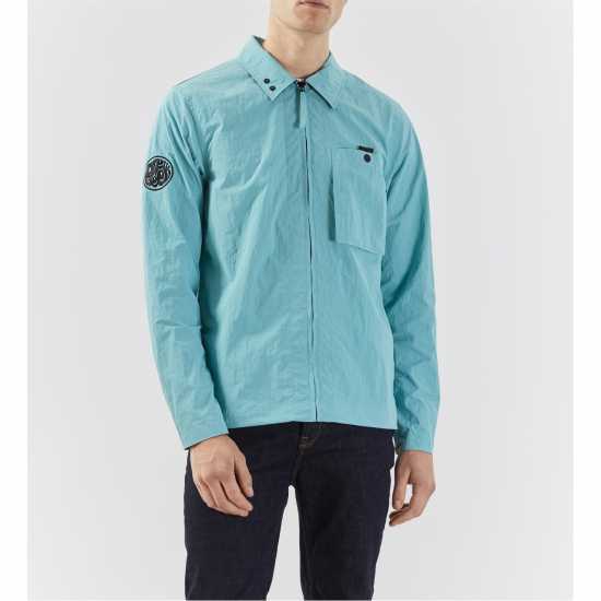 Pretty Green Heaton Overshirt Светло син 