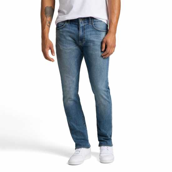 Стеснени Дънки Lee Motion Slim Jeans Лени Средно Перо Мъжко облекло за едри хора