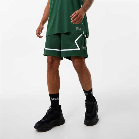 Everlast Basketball Panel Shorts Зелено Мъжко облекло за едри хора