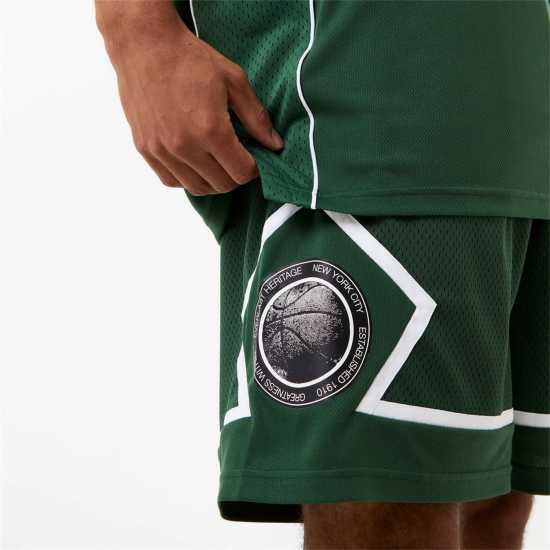 Everlast Basketball Panel Shorts Зелено Мъжко облекло за едри хора