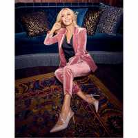 Biba X Tess Daly Velvet Jacket Минерален червен 