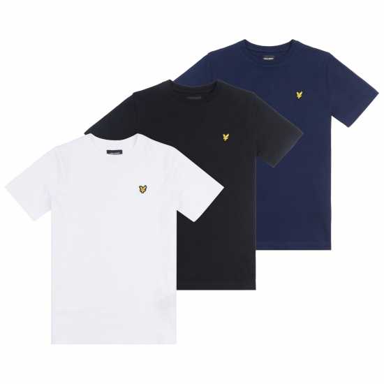 Lyle And Scott 3 Pack Tee Jn99  Kids