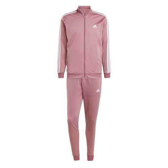 Adidas Basic 3 - Stripes Tricot Tracksuit Бордово Мъжки спортни екипи в две части