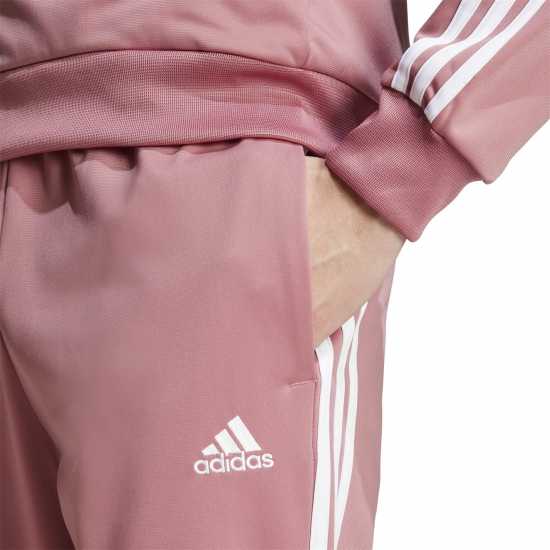 Adidas Basic 3 - Stripes Tricot Tracksuit Бордово Мъжки спортни екипи в две части