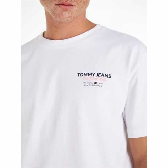 Tommy Jeans Tjm Reg Color Pop Tj Nyc Tee Бял YBR Мъжки ризи