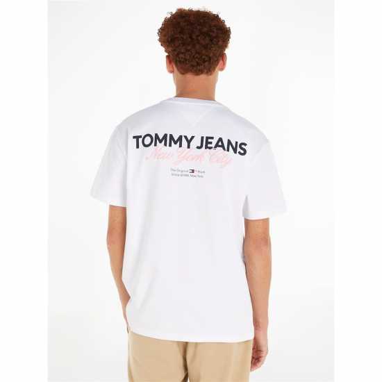 Tommy Jeans Tjm Reg Color Pop Tj Nyc Tee Бял YBR Мъжки ризи