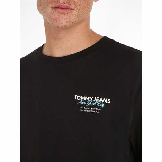 Tommy Jeans Tjm Reg Color Pop Tj Nyc Tee Черно BDS Мъжки ризи