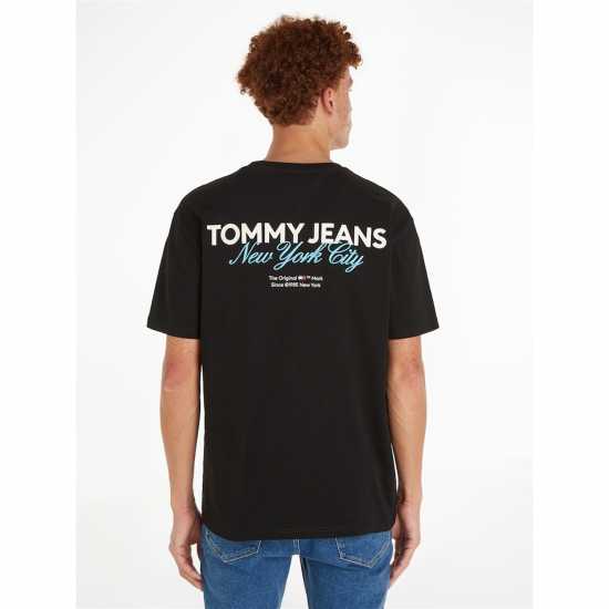 Tommy Jeans Tjm Reg Color Pop Tj Nyc Tee Черно BDS Мъжки ризи