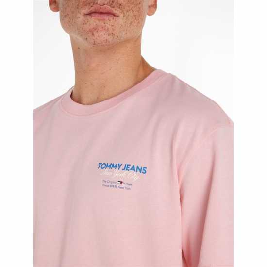 Tommy Jeans Tjm Reg Color Pop Tj Nyc Tee Балет Розово THA Мъжки ризи