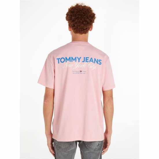 Tommy Jeans Tjm Reg Color Pop Tj Nyc Tee Балет Розово THA Мъжки ризи