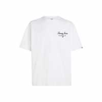 Tommy Jeans Tjm Ovz Tj Serif Luxe Tee Бял YBR Mens