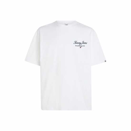 Tommy Jeans Tjm Ovz Tj Serif Luxe Tee Бял YBR Mens