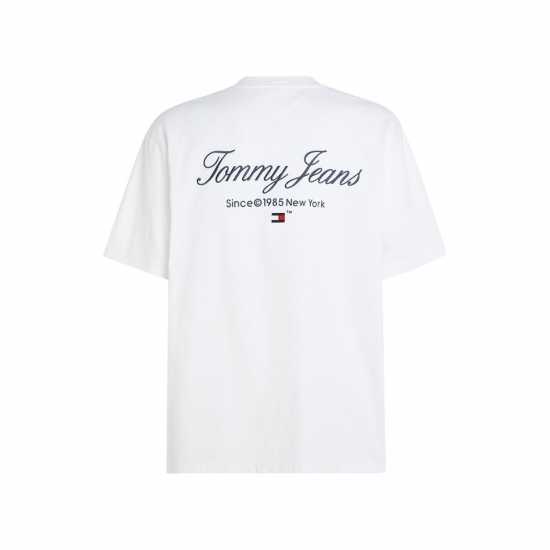 Tommy Jeans Tjm Ovz Tj Serif Luxe Tee Бял YBR Mens