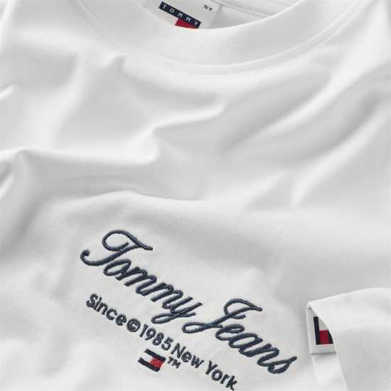 Tommy Jeans Tjm Ovz Tj Serif Luxe Tee Бял YBR Mens