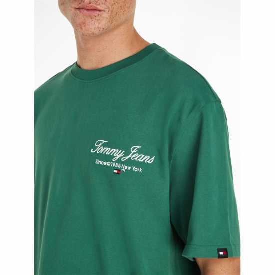 Tommy Jeans Tjm Ovz Tj Serif Luxe Tee Кърт зелено L4L Mens