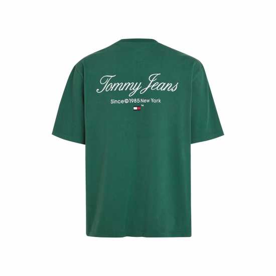 Tommy Jeans Tjm Ovz Tj Serif Luxe Tee Кърт зелено L4L Mens