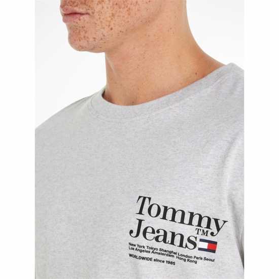 Tommy Jeans Tjm Reg Modern Tommy Tm Tee Сребърно сиво PJ4 Mens