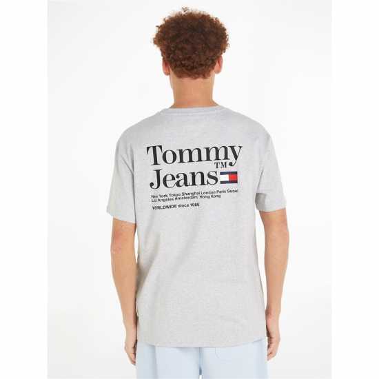 Tommy Jeans Tjm Reg Modern Tommy Tm Tee Сребърно сиво PJ4 Mens