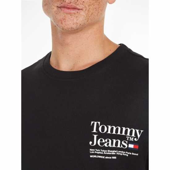 Tommy Jeans Tjm Reg Modern Tommy Tm Tee Черно BDS Mens