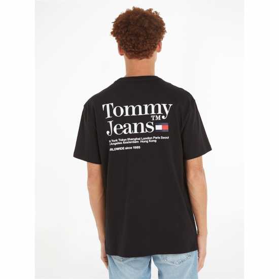 Tommy Jeans Tjm Reg Modern Tommy Tm Tee Черно BDS Mens