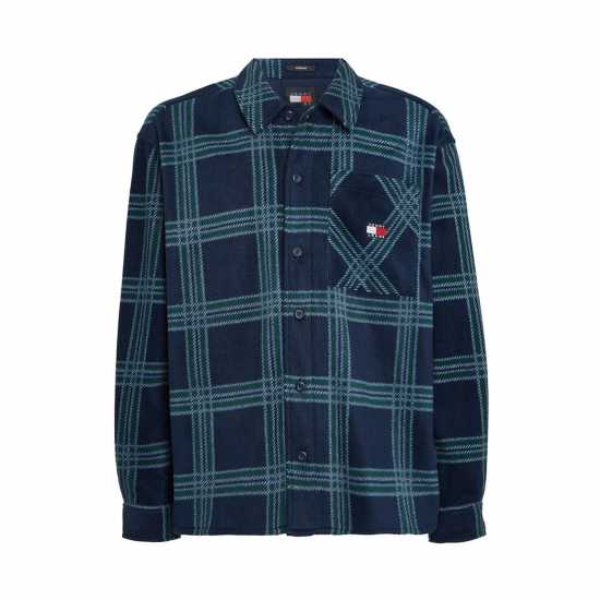 Tommy Jeans Tjm Check Polar Fleece Overshirt  