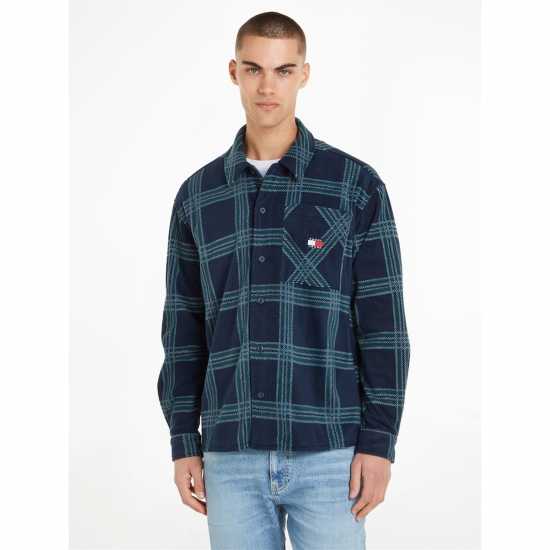 Tommy Jeans Tjm Check Polar Fleece Overshirt  