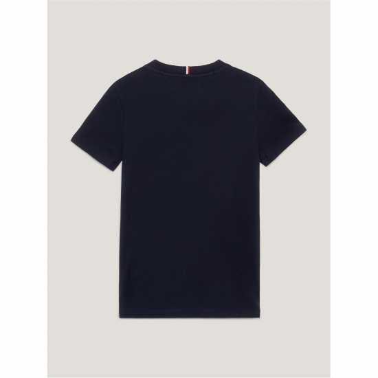 Tommy Hilfiger Oversized Logo T-Shirt Juniors Пустинно небе 