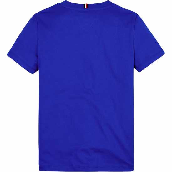 Tommy Hilfiger Script Logo T-Shirt Juniors Ултра синьо 