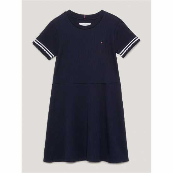 Tommy Hilfiger Ruffle Rib Knit Dress  