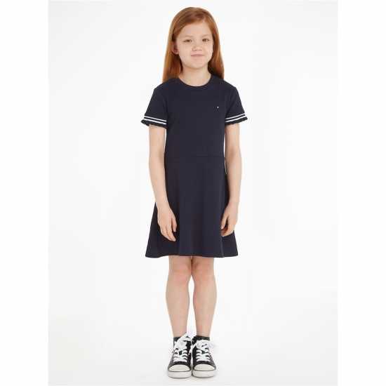 Tommy Hilfiger Ruffle Rib Knit Dress  