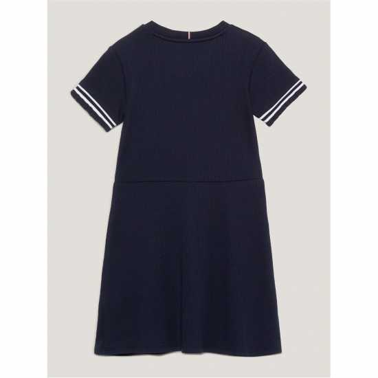 Tommy Hilfiger Ruffle Rib Knit Dress  