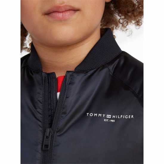 Tommy Hilfiger Пилотско Яке Junior Essential Oversized High Shine Bomber Jacket  