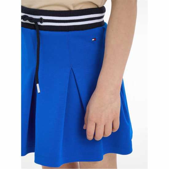 Tommy Hilfiger Knitted Monotype Pleated Mini Skirt Juniors  