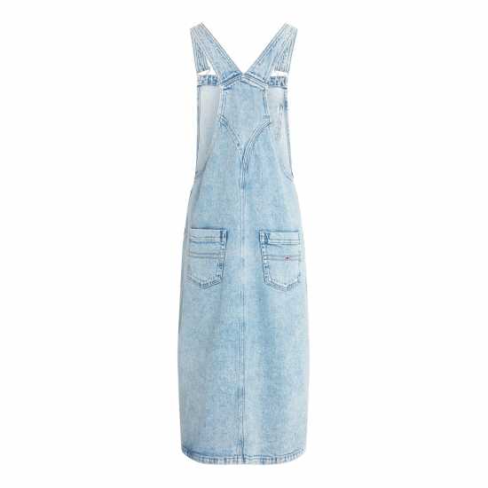 Средна Рокля Tommy Jeans Dungaree Midi Dress  