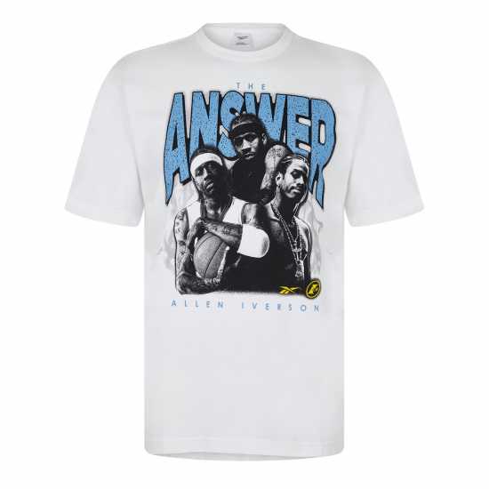 Reebok Мъжка Риза Basket Ball Allen Iverson T-Shirt Mens  Мъжки тениски с яка