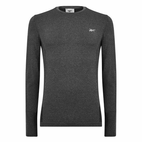 Reebok United By Fitness Myoknit Seamless Long-Sleeve Top Gym Mens  Мъжки тениски с яка