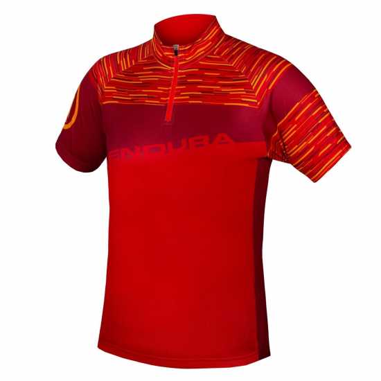 Endura Kids Hummvee Ray S/s Jersey Мандарин Облекло за колоездене