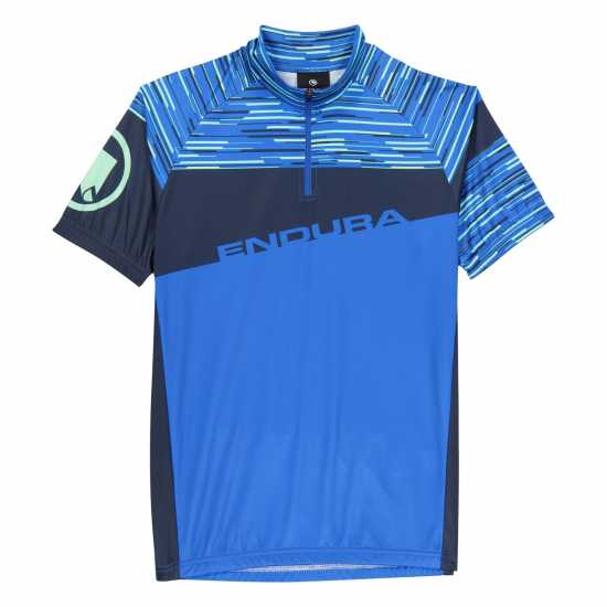 Endura Kids Hummvee Ray S/s Jersey Синьо Облекло за колоездене